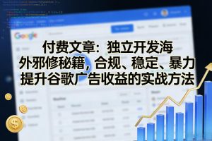 付费文章：独立开发海外邪修秘籍，合规、稳定、暴力提升谷歌广告收益的实战方法-网赚36计