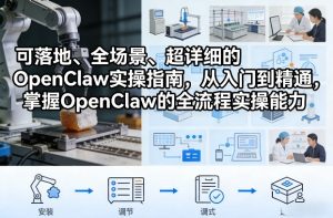 可落地、全场景、超详细的OpenClaw实操指南，从入门到精通，掌握OpenClaw的全流程实操能力-网赚36计