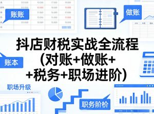 抖店财税实战全流程(对账+做账+税务+职场进阶)-网赚36计