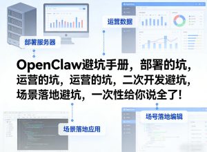 OpenClaw小龙虾避坑手册,部署的坑,运营的坑,二次开发避坑,场景落地避坑,一次性给你说全了!-网赚36计