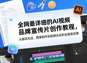 全网最详细的AI视频品牌宣传片创作教程，从脚本生成、图像制作到视频合成的全链条实操-网赚36计