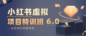小红书虚拟项目特训课8.0，帮你从0到1打造稳定盈利的店铺，抓住流量红利（更新3月）-网赚36计