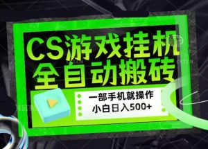 CSGO游戏挂G捡漏搬砖,超稳定的项目,带领1000+小白实现日入500+,数据可视频验证【揭秘】-网赚36计