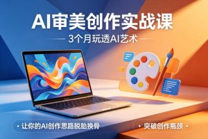 AI审美创作实战课,3个月玩透AI艺术,让你的AI创作思路脱胎换骨,突破创作瓶颈-网赚36计