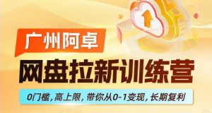 网盘拉新训练营，0门槛，高上限，带你从0-1变现，长期复利-网赚36计