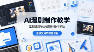 AI漫剧制作教学,带你掌握真正的AI漫剧操作手法,直接复用的实操流程-网赚36计