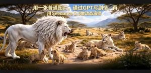 用一张普通图片,通过GPT写剧情,再用Seedance 2.0做动态演绎,居然能生成迪士尼风格搞笑动画-网赚36计
