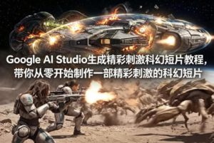 Google AI Studio生成精彩刺激科幻短片教程,带你从零开始制作一部精彩刺激的科幻短片【双语字幕】-网赚36计