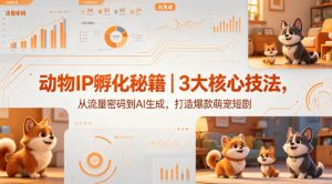 动物IP孵化秘籍｜3大核心技法，从流量密码到AI生成，打造爆款萌宠短剧-网赚36计