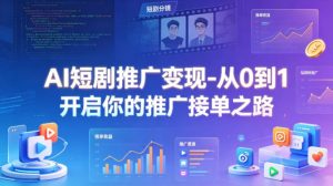 AI短剧推广变现-从0到1开启你的推广接单之路-网赚36计