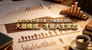 某公众号付费文章:大数据告诉你:大器晚成,才是人生常态-网赚36计