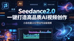 Seedance2.0一键打造高品质AI视频创作,小白也能10分钟出专业级视频-网赚36计