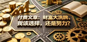 付费文章:财富大洗牌,我该选择,还是努力?-网赚36计