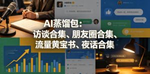 AI蒸馏包:访谈合集、朋友圈合集、流量黄宝书、夜话合集【文档】-网赚36计
