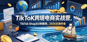 TikToK跨境电商实战营,TikTok Shop从0到爆单,2026出海夺金-网赚36计