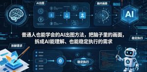 普通⼈也能学会的AI出图⽅法,把脑子里的画面,拆成AI能理解、也能稳定执行的需求【文档】-网赚36计