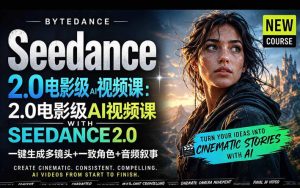 字节跳动的Seedance 2.0 AI电影视频生成制作教程,一键生成多镜头+一致角色+音频叙事-中英字幕-网赚36计