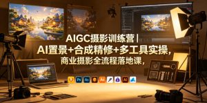 AIGC摄影训练营|AI置景+合成精修+多工具实操,商业摄影全流程落地课-网赚36计
