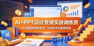 AI+PPT设计变现实战训练营,从0基础到接单变现,让你的才华直接变现-网赚36计
