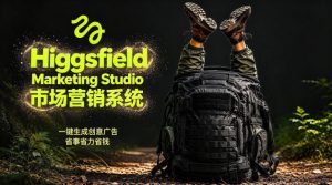 告别高成本广告!Higgsfield Marketing Studio市场营销系统详解|一键生成创意广告,省去1W成本-网赚36计