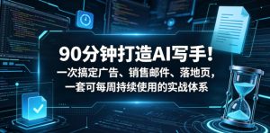 90分钟打造AI写手!一次搞定广告、销售邮件、落地页,一套可每周持续使用的实战体系【原创双语字幕】-网赚36计