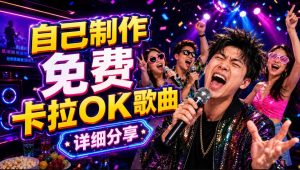 零基础AI制作免费卡拉OK视频教程,从歌曲生成、音轨分离到字幕制作、视频导出,手把手教学-网赚36计