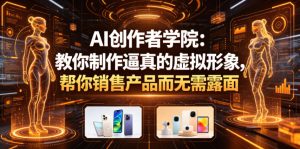 AI创作者学院:教你制作逼真的虚拟形象,帮你销售产品而无需露面【原创双语字幕】-网赚36计