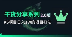 KS项目2.0期-拆本周结1W项目思路,几张图撬动流量群体,真的生猛-网赚36计