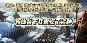 爆款AI漫剧《斩仙台下我震惊了诸神》深度解析课,逐段拆解仙侠漫剧镜头与制作思路,快速复刻爆款创作模式-网赚36计