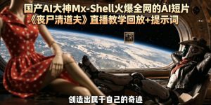 国产AI大神Mx-Shell火爆全网的AI短片《丧尸清道夫》直播教学回放+提示词-网赚36计