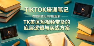 视界跨境TIKTOK4月17培训笔记，在规则变化中持续盈利，TK美区短视频带货的底层逻辑与实战方案【文档】-网赚36计