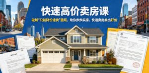 快速高价卖房课，破解“只能降价速卖”困局，助你步步实操，快速卖房卖出好价（更新2026）-网赚36计