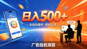 AI智能广告挂G项目,红利赛道24小时全自动运行,支持全国各地考察,可以来公司賺到钱再走【揭秘】-网赚36计