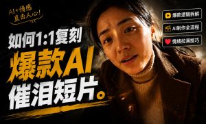 豆包+Gemini生成真人AI短剧-拆解复刻百万爆款第一人称短片，一站式讲透爆款复刻全流程-网赚36计