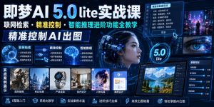 即梦AI 5.0 lite实战课，联网检索・精准控制・智能推理进阶功能全教学，精准控制AI出图-网赚36计