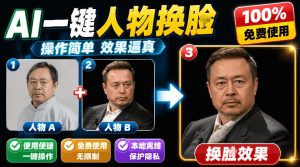 纯离线本地运行！AI一键人物lian部替换软件，支持图片换lian，效果逼真，最便捷换lian工具FaceSwap-网赚36计