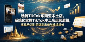 玩转TikTok东南亚本土店，系统化掌握TikTok本土店运营逻辑，实现从0到1的稳定出单与业绩增长-网赚36计
