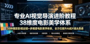 专业AI视觉导演进阶教程，38种爆款影视运镜+多维度电影美学体系，全方位提升AI成片高级感与镜头质感-网赚36计