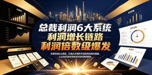 总裁利润6大系统，打通从开源到节流的利润增长链路，让企业在复杂市场中实现利润倍数级爆发-网赚36计