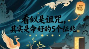 付费文章：看似是诅咒，其实是命好的5个征兆-网赚36计