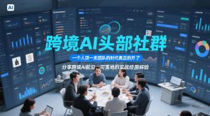 跨境AI头部社群，一个人顶一支团队的时代真正的开始了，分享跨境AI前沿，可落地的实战经验（更新6月29日）-网赚36计