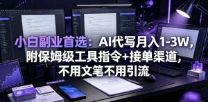 小白副业首选:AI代写月入1-3W,附保姆级工具指令+接单渠道,不用文笔不用引流【揭秘】-网赚36计