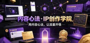 内容心法·IP创作学院，用内容心法，让流量开悟-网赚36计