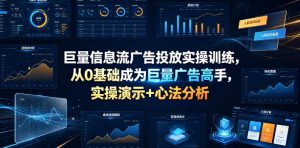 巨量信息流广告投放实操训练,从0基础成为巨量广告高手,实操演示+心法分析-网赚36计