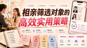 付费文章:相亲筛选对象的高效实用策略-网赚36计