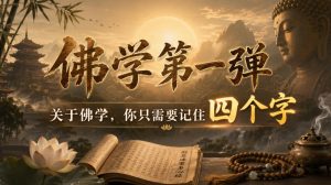 付费文章:佛学第一弹,关于佛学,你只需要记住四个字-网赚36计