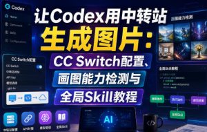 让Codex用中转站生成图片：CC Switch配置、画图能力检测与全局Skill教程-网赚36计