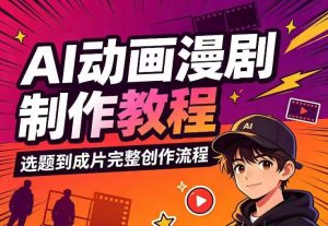 AI动画漫剧制作教程,从选题构思、分镜文案、AI绘图配音到剪映成片的完整创作流-网赚36计