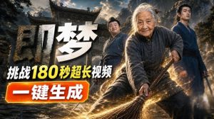 即梦挑战180秒超长视频!一键生成3分钟电影?完整制作流程详细分享!-网赚36计