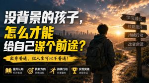 付费文章:没背景的孩子,怎么才能给自己谋个前途?-网赚36计